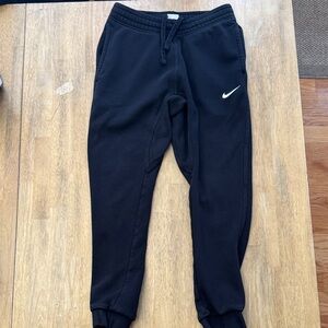 Nike Black Sweatpants with White Logo